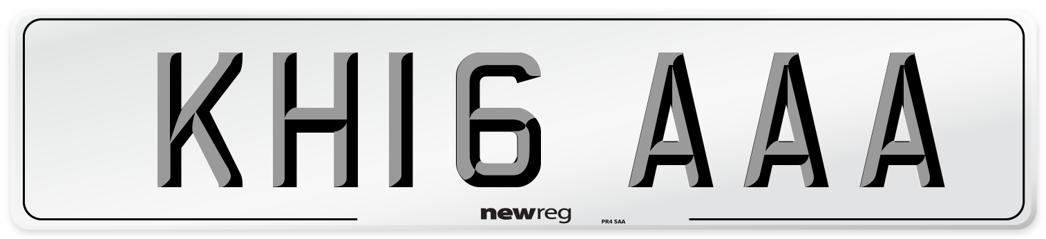 KH16 AAA Number Plate from New Reg